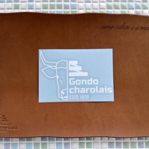 ゴンドーシャロレーロゴカッティングステッカー（大）